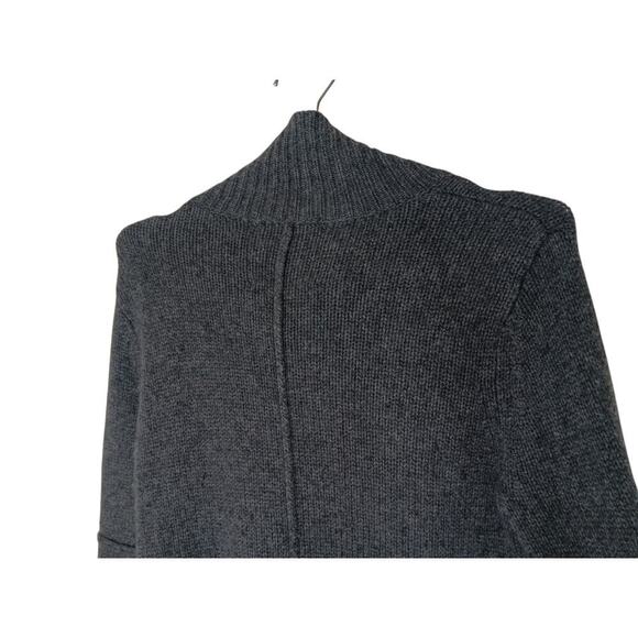 Brochu Walker 100% Cashmere Gray Knit Cardigan Sweater Jacket Size SP - Picture 11 of 16